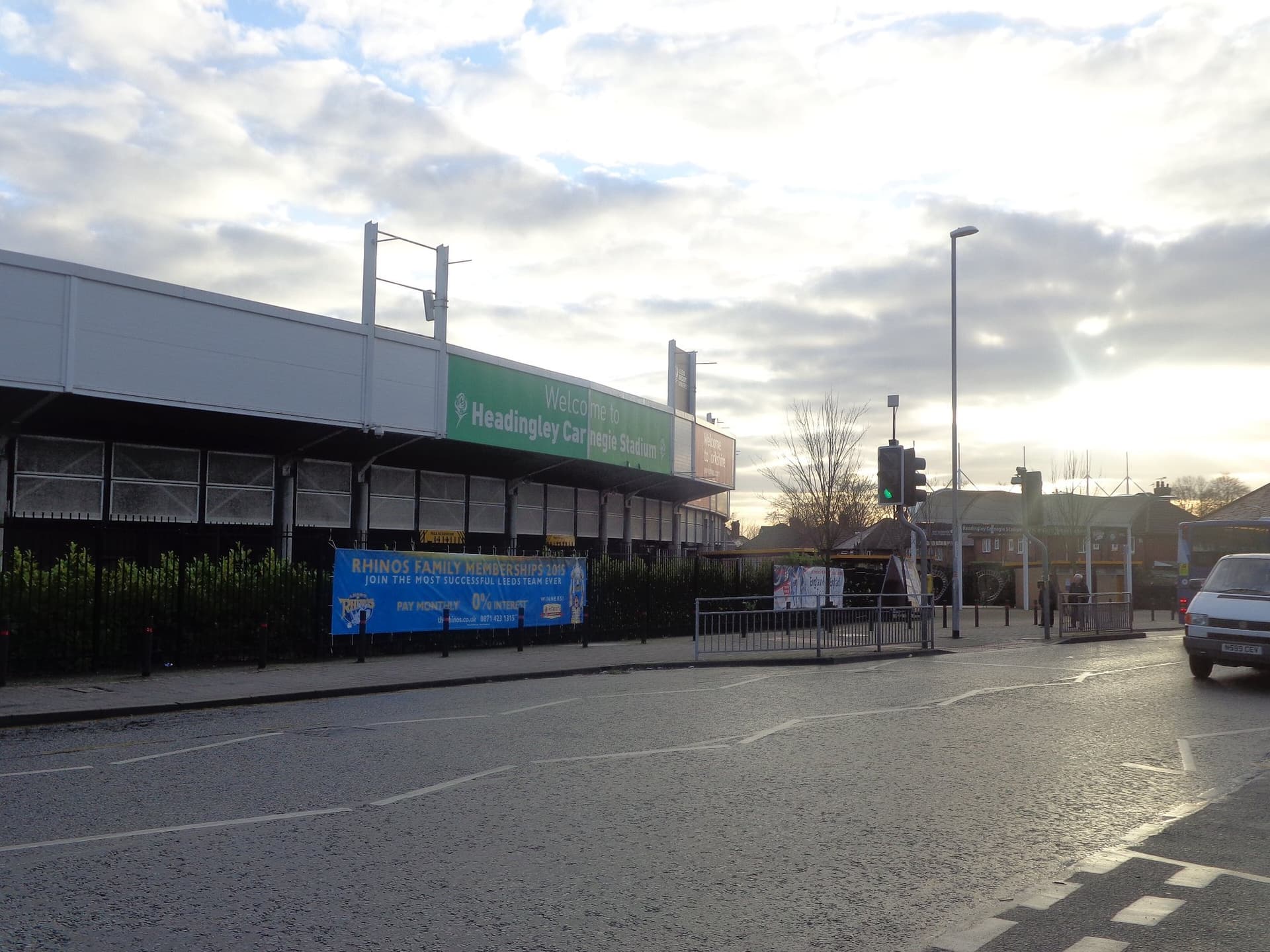 Headingley cricket ground from Kirkstall Lane, Headingley, Leeds (30th December 2014) 005