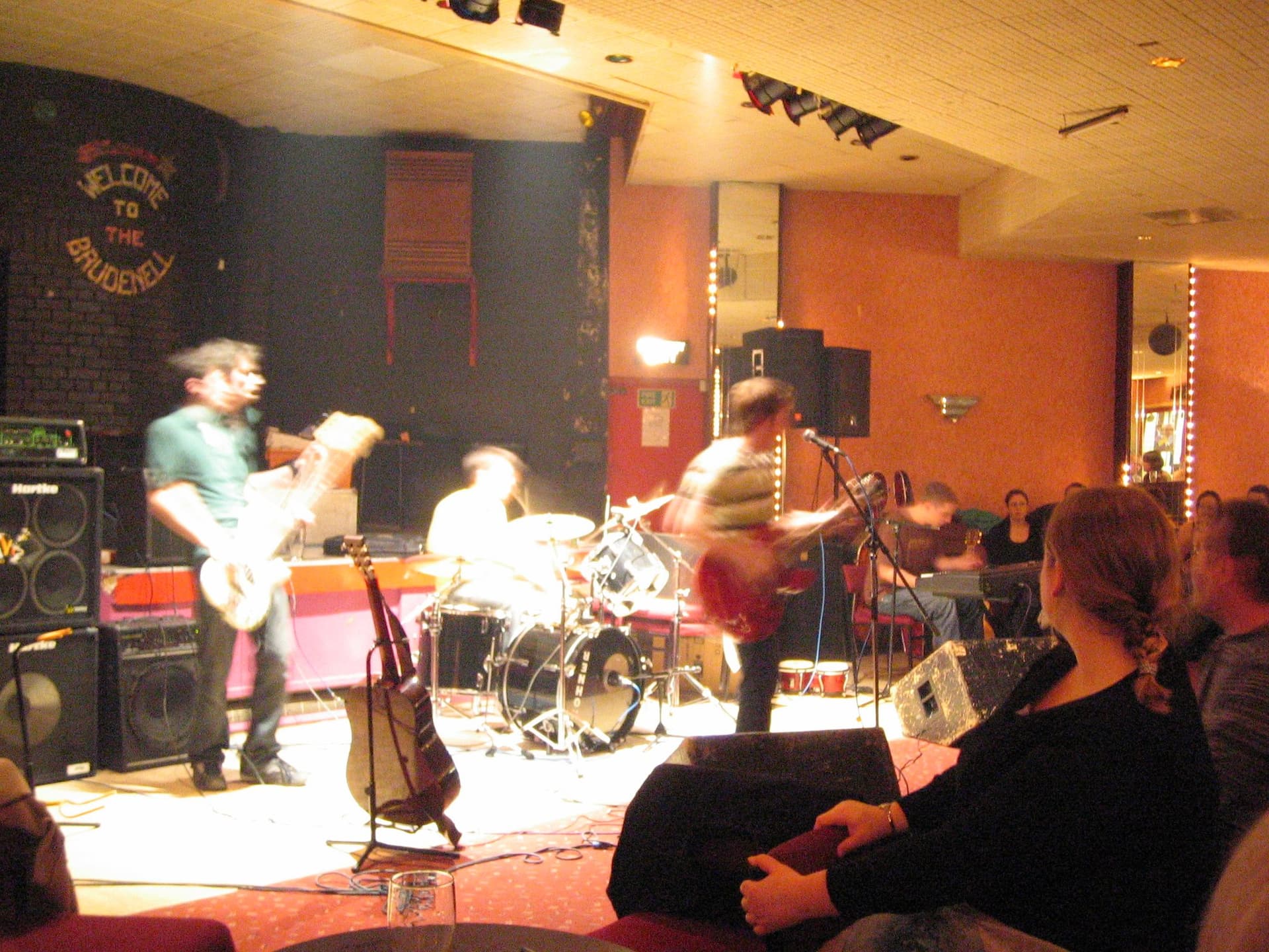 Band playing at the Brudenell Social Club, Leeds